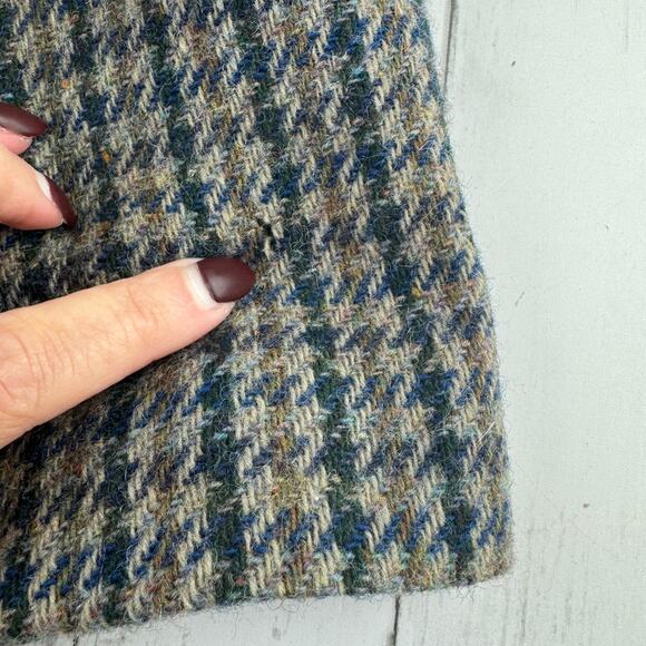 VTG Triona Houndstooth Wool Handwoven Donegal Tweed Sport Coat Jacket Size 12 - Picture 10 of 16